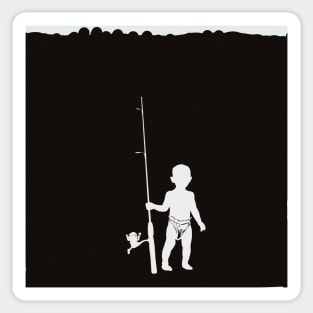 Fishing baby Sticker